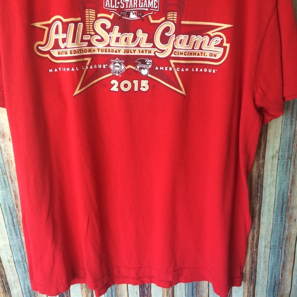 MLB Red all star tee B 36 - Picture 2 of 5